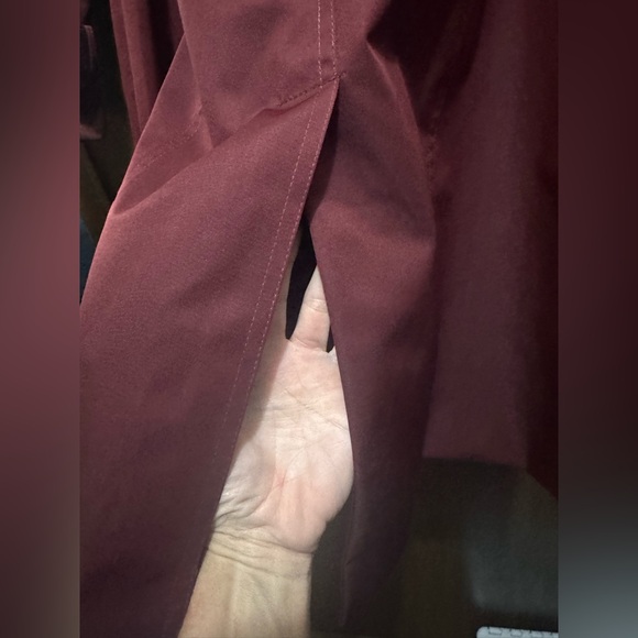 Burberry Deep Red Trench Coat - Picture 7 of 13